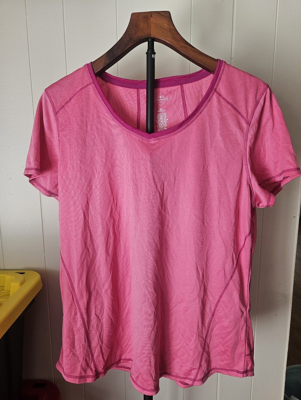 St. John's Bay Pink Short Sleeve Scoop Neck Tee Size XL